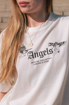 ANGELS THEME OFF-WHITE T-SHIRT