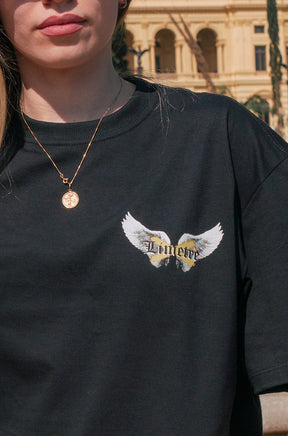 ANGEL WINGS BLACK T-SHIRT