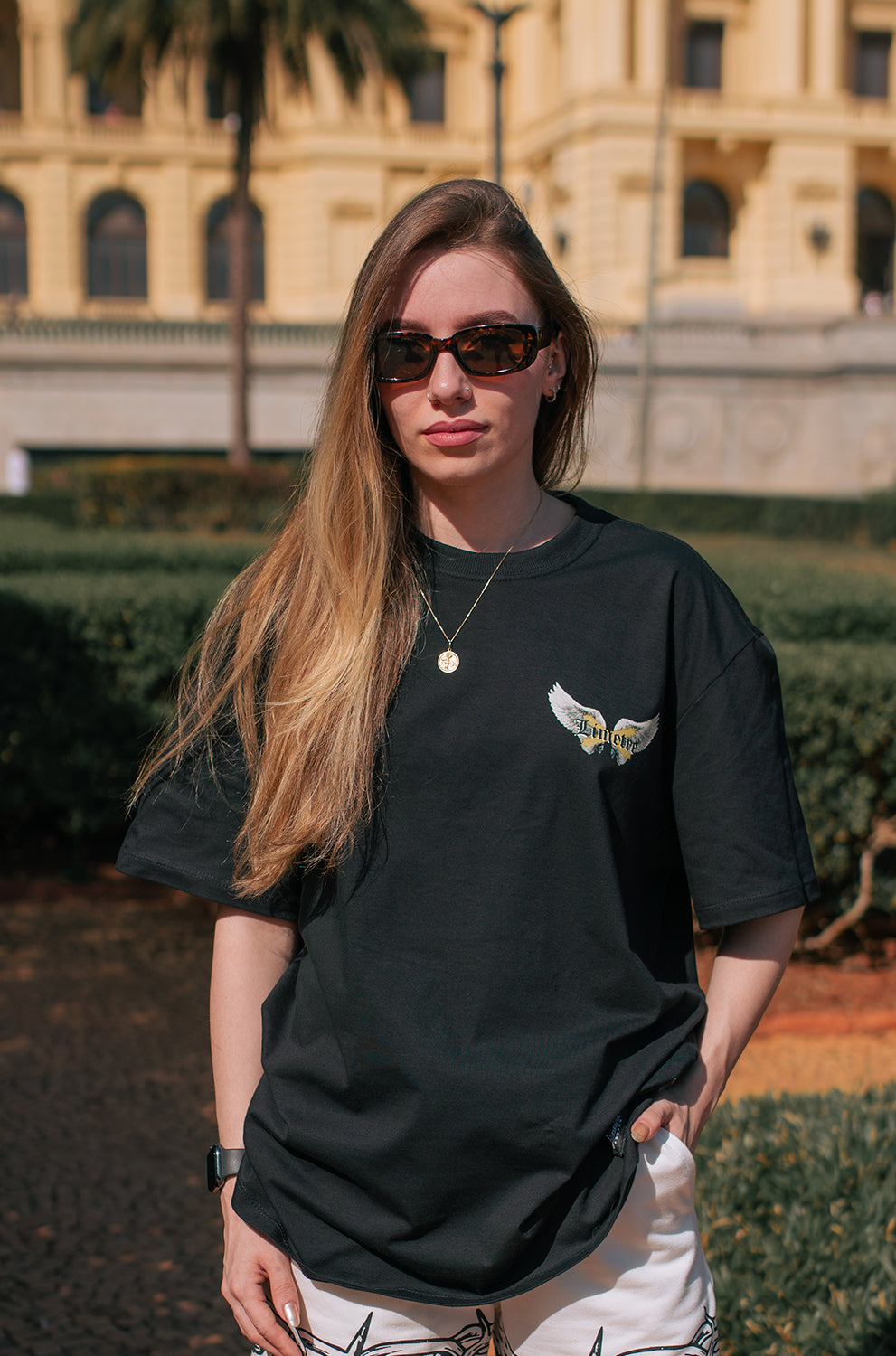 ANGEL WINGS BLACK T-SHIRT