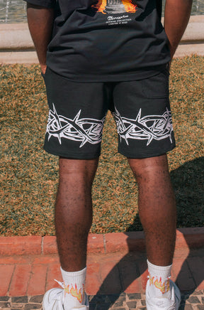 CROWN OF THORNS BLACK SHORTS