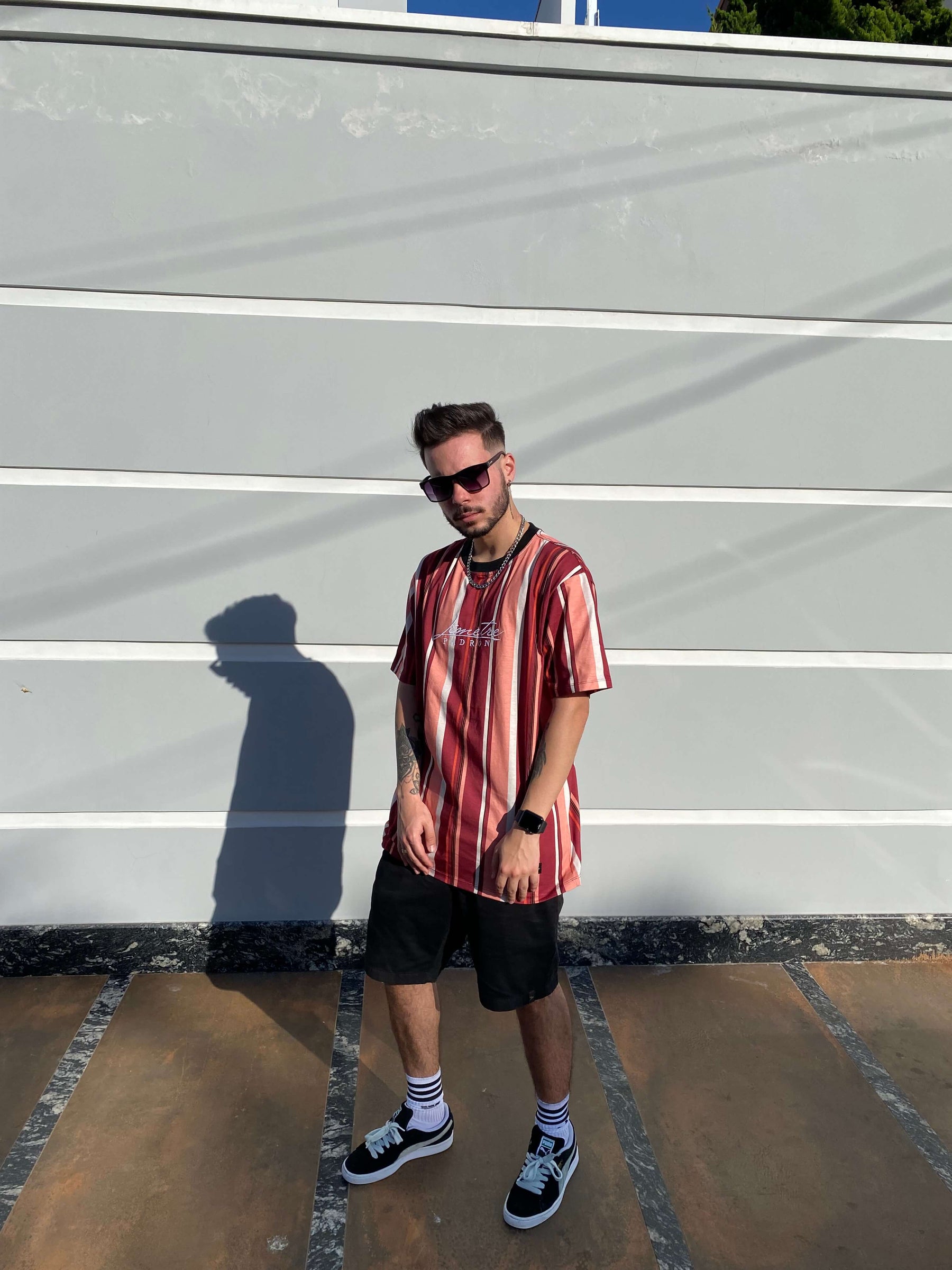 FIRE STRIPED T-SHIRT