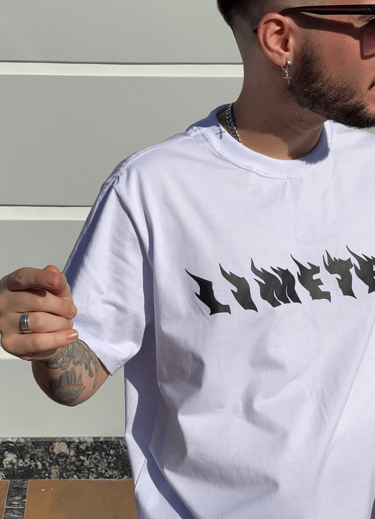 FIRE LOGO WHITE T-SHIRT