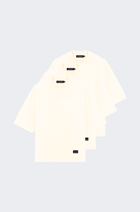 PACK 3 OFF-WHITE OVERSIZED T-SHIRTS