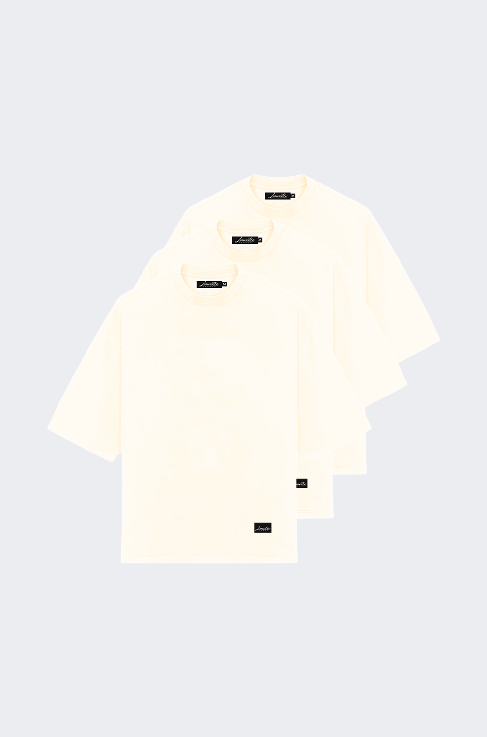 PACK 3 OFF-WHITE OVERSIZED T-SHIRTS