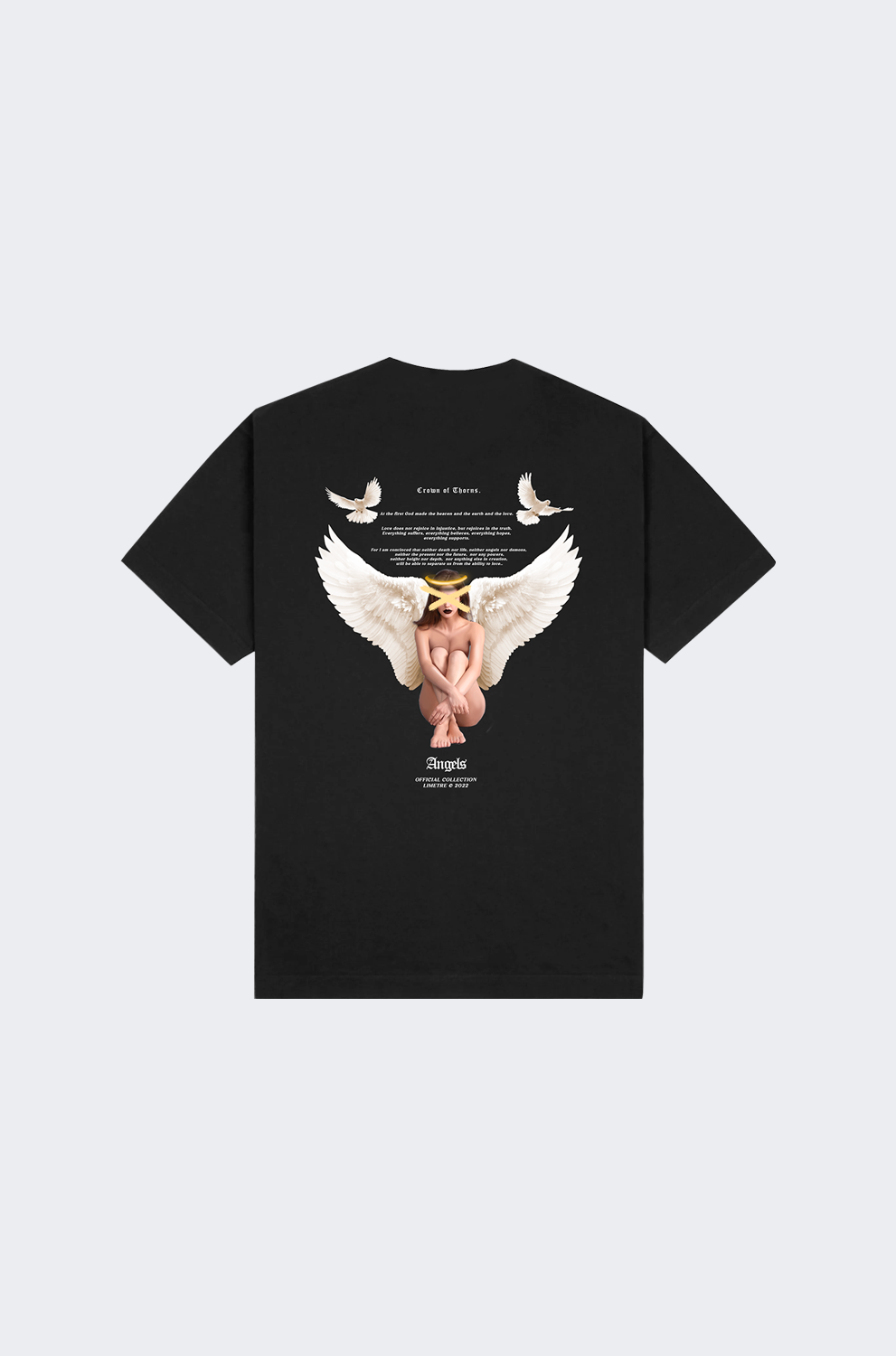 ANGEL WINGS BLACK T-SHIRT