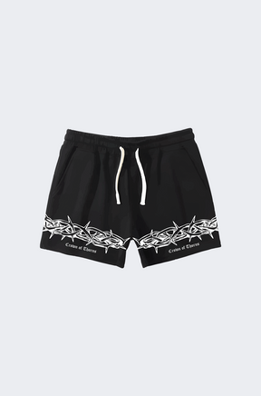 CROWN OF THORNS BLACK SHORTS