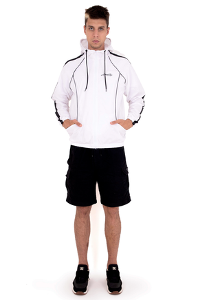 WIND JACKET STRIPE WHITE