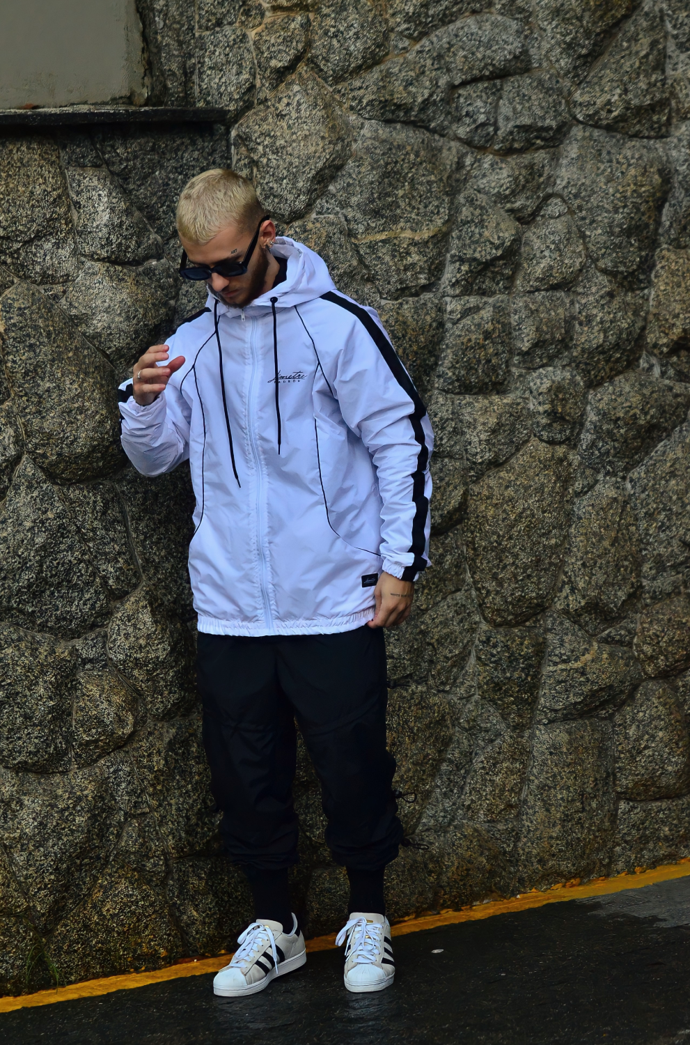 WIND JACKET STRIPE WHITE